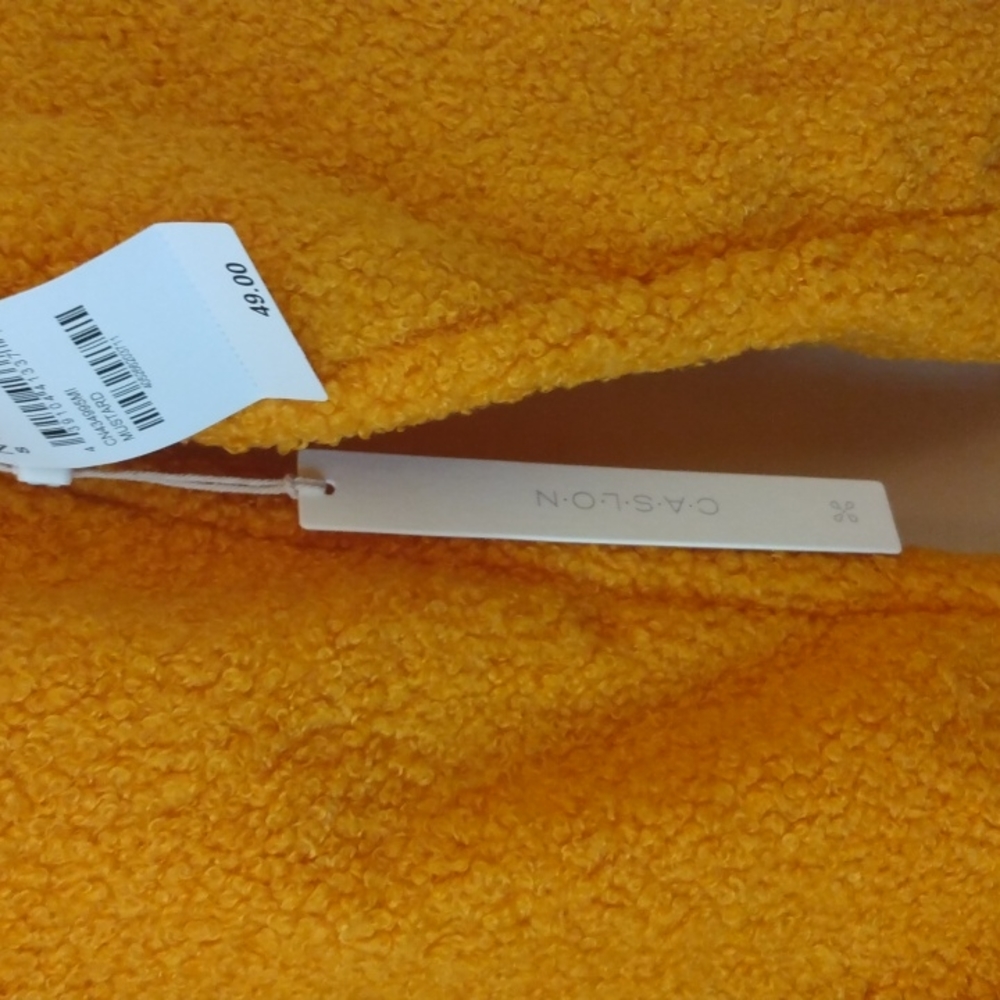 Caslon yellow Sherpa Shearling Teddy Sweater Size Small - Picture 7 of 11